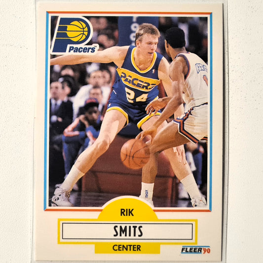 Rik Smits 1990 Fleer #82 NBA Basketball Indiana Pacers stunning example Sleeved