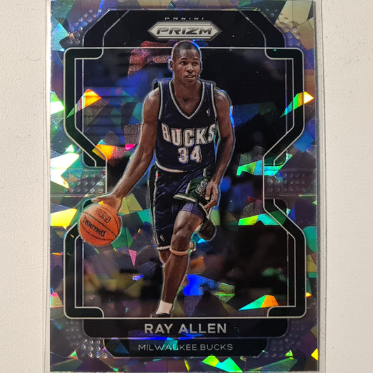 Ray Allen 2021-22 Panini Prizm cracked ice #251 NBA Basketball Milwaukee Bucks Excellent/mint Sleeved