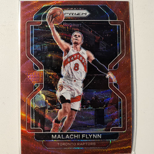 Malachi Flynn 2021-22 Panini Prizm red holo #111 NBA Basketball Toronto Raptors very good sleeved