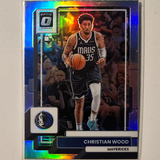 Christian Wood 2022-23 Panini Donruss Optic Prizm refractor #152 NBA Basketball Dallas Mavericks Excellent/mint sleeved