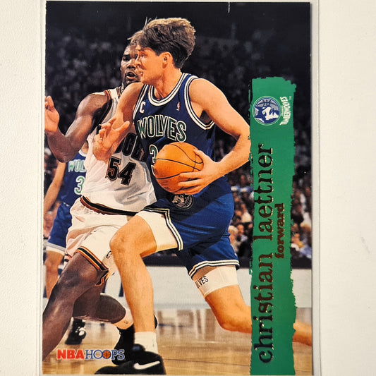 Christian Laettner 1995 Skybox NBA Hoops #97 NBA Basketball Minnesota Timberwolves very good sleeved