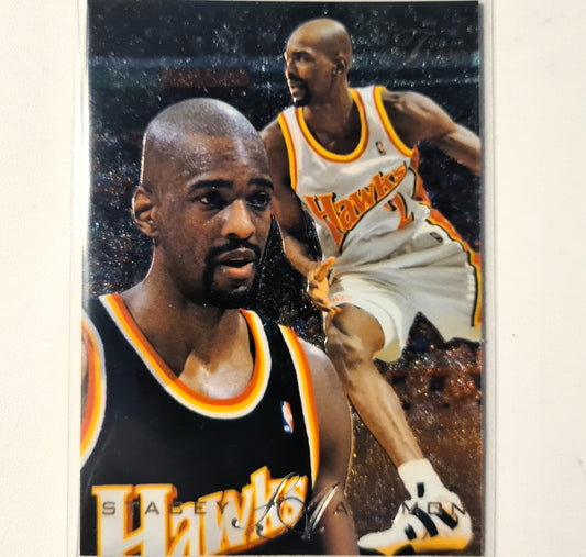 Stacey Augmon 1995 Fleer Flair 95-96 #1 NBA Basketball Atlanta Hawks Excellent Sleeved