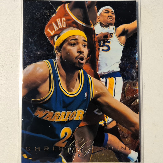 Chris Gatling 1995 Fleer Flair 95-96 #41 NBA Basketball Golden State Warriors Excellent Sleeved