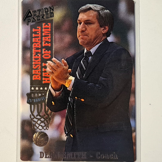 Dean Smith 1993 Action Packed basketball hall of fame 25th anniversary #16 NBA Basketball North Carolina Excellent Sleeved