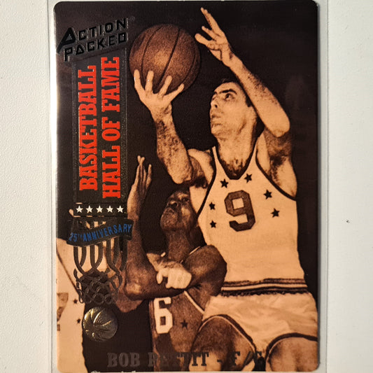 Bob Pettit 1993 Action Packed basketball hall of fame 25th anniversary #31 NBA Basketball St Louis Hawks Excellent Sleeved