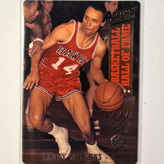 Lenny Wilkens 1993 Action Packed basketball hall of fame 25th anniversary #41 NBA Basketball St Louis Hawks Excellent Sleeved