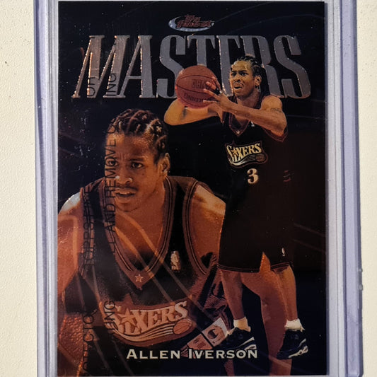 Allen Iverson 1997 Topps Finest #183 NBA Basketball Philadelphia 76ers Excellent Sleeved