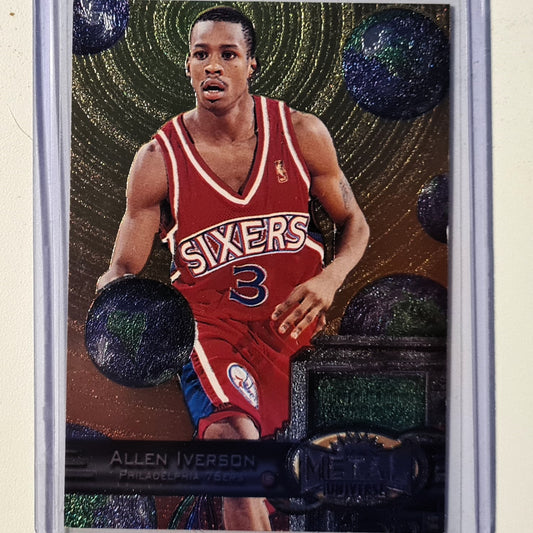 Allen Iverson 1997 Skybox Metal Universe #20 NBA Basketball Philadelphia 76ers Excellent Sleeved