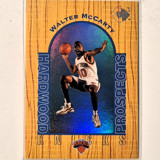 Walter McCarty 1997 Upper-Deck UD3 Hardwood prospects Rookie RC #8 NBA Basketball New York Knicks excellent/mint