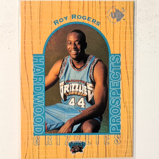Roy Rodgers 1997 Upper-Deck UD3 Hardwood prospects Rookie RC #18 NBA Basketball Vancouver Grizzlies excellent/mint