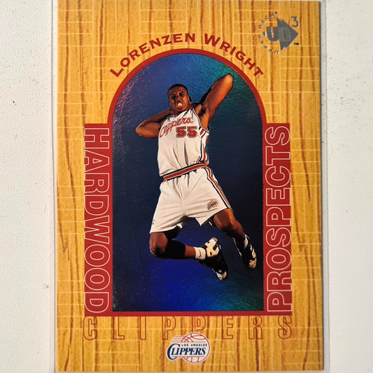 Lorenzen Wright 1997 Upper-Deck UD3 Hardwood prospects #20 NBA Basketball LA Clippers excellent/mint