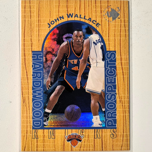 John Wallace 1997 Upper-Deck UD3 Hardwood prospects #12 NBA Basketball New York Knicks excellent/mint