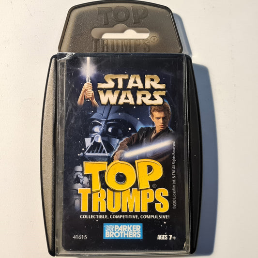 Top Trumps Star Wars saga 2003 Hasbro Parker Brothers USA Edition  good used complete set