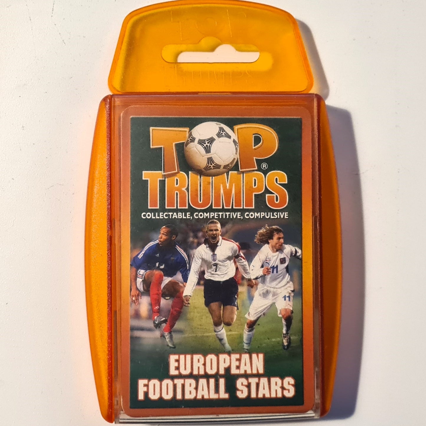 Top Trumps European football stars 2004 Winning Moves Ronaldo Beckham very good used complete set