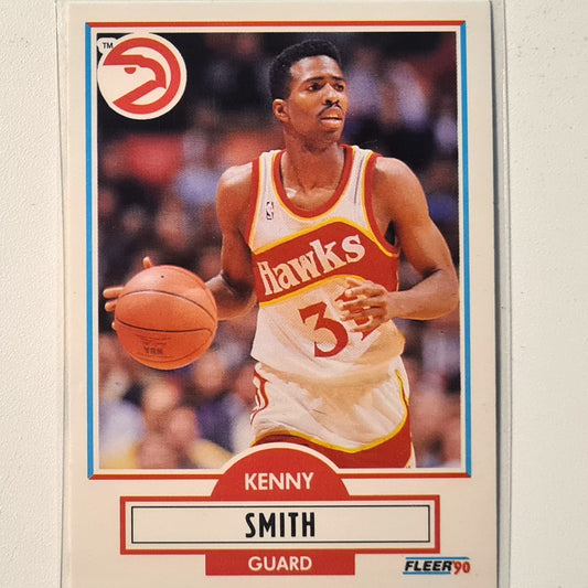Kenny Smith 1990 Fleer 90 #4 NBA Basketball Atlanta Hawks Excellent/mint Sleeved