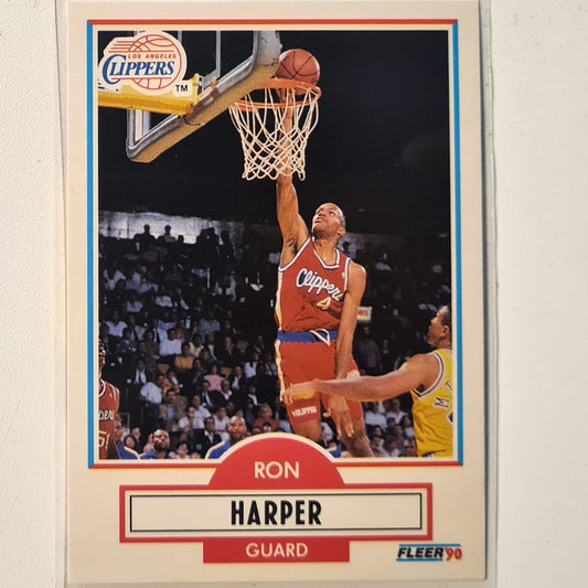 Ron Harper 1990 Fleer #86 NBA Basketball LA Clippers Excellent/mint Sleeved