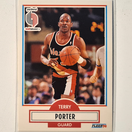 Terry Porter 1990 Fleer #158 NBA Basketball Portland Trail Blazers Excellent/mint Sleeved