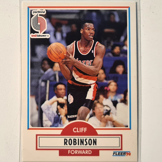 Cliff Robinson 1990 Fleer #159 NBA Basketball Portland Trail Blazers Excellent/mint Sleeved