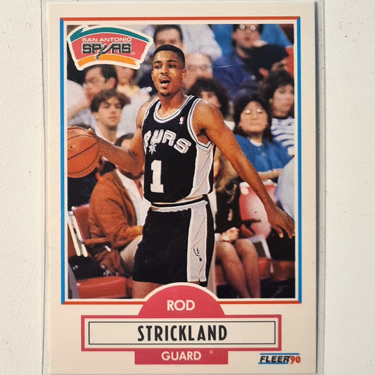 Rod Strickland 1990 Fleer #173 NBA Basketball San Antonio Spurs Excellent/mint Sleeved