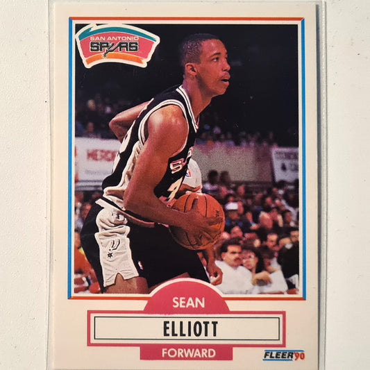 Sean Elliott 1990 Fleer #171 NBA Basketball San Antonio Spurs Excellent/mint Sleeved