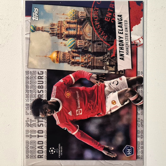 Anthony Elanga 2021-22 Topps Champions league road to st Petersburg Rookie RC rsp-03 Soccer Football Manchester United mint Sleeved