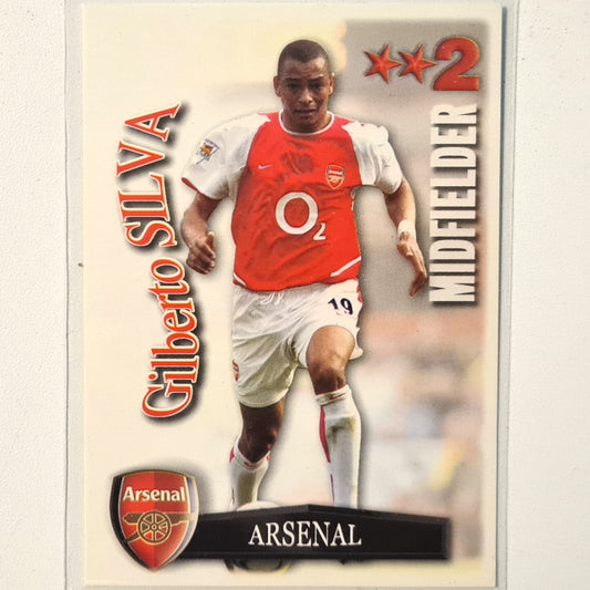 Gilberto Silva 2003-04 Shout-Out Soccer Football Arsenal very good Sleeved