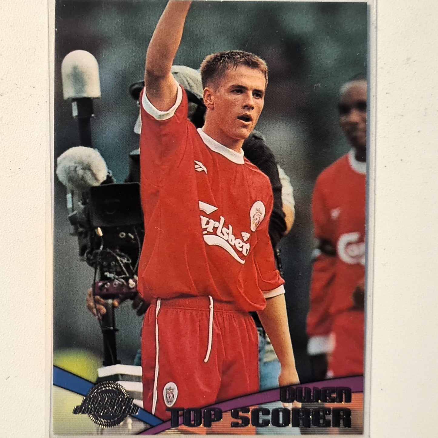 Michael Owen 2000 merlin PREMIER GOLD 2000 premier league top scorer  insert A10 Soccer Football Liverpool very good-excellent Sleeved