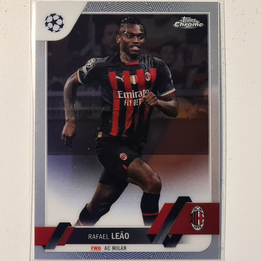 Rafael Leao 2023 Topps Chrome Champions League  #146 Soccer football AC Milan Mint sleeved