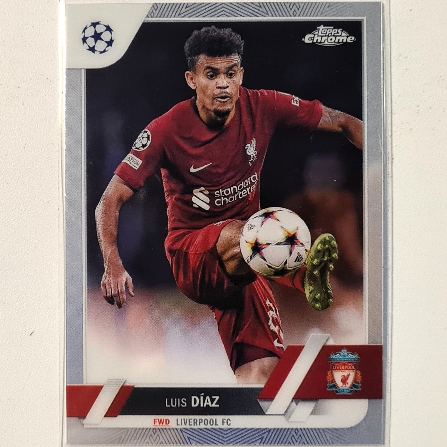 Luis Diaz 2023 Topps Chrome  Champions League  #199 Soccer football Liverpool Mint sleeved