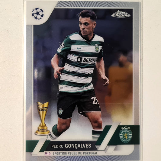 Pedro Gonçalves 2023 Topps Chrome Champions League all-star rookie #132 Soccer football sporting Portugal Mint sleeved