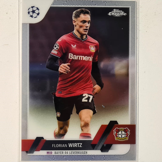 Florian Wirtz 2023 Topps Chrome Champions League #27 Soccer football Bayern Leverkusen Mint sleeved