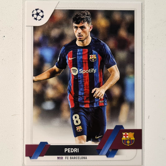 Pedri 2023 Topps Champions League #136 Soccer football Barcelona Mint sleeved