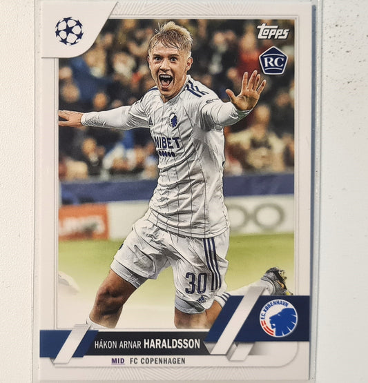 Hakon Arnar Haraldsson 2023 Topps Champions League #175 Soccer football Copenhagen Mint sleeved