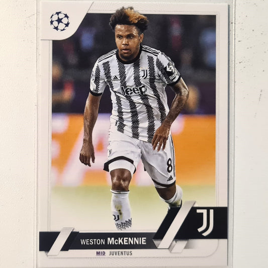 Weston McKennie 2023 Topps Champions League #115 Soccer football Juventus Mint sleeved