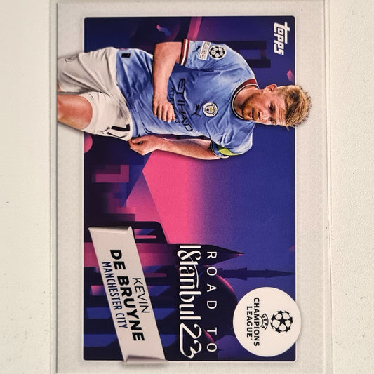 Kevin De Bruyne 2023 Topps Champions League ROAD TO ISTANBAL RF-14 Soccer football Manchester City Mint sleeved