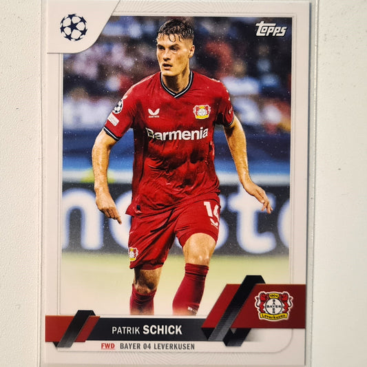 Patrik Schick 2023 Topps Champions League #190 Soccer football Bayer Leverkusen Mint sleeved