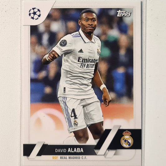 David Alaba 2023 Topps Champions League #82 Soccer football Real Madrid Mint sleeved