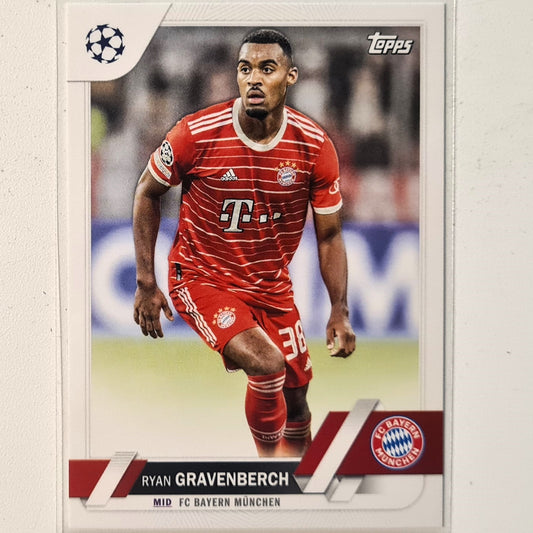 Ryan Gravenberch 2023 Topps Champions League #120 Soccer football Bayern Munchen Mint sleeved