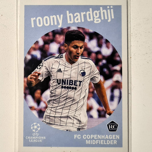 Roony Bardghji 2023 Topps Champions League Rookie RC  #59-12 Soccer football FC Copenhagen Mint sleeved