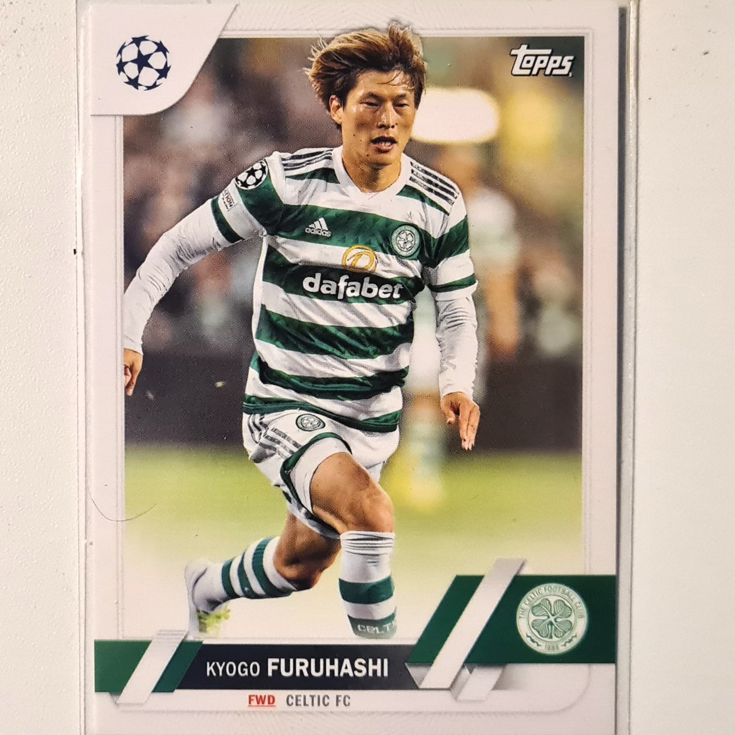 Kyogo Furuhashi 2023 Topps Chrome Champions League #183 Soccer football Celtic FC  Mint sleeved