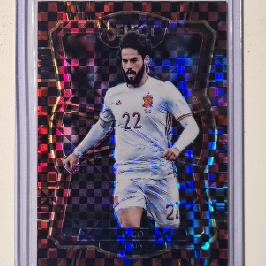 Isco 2017-18 Panini Select Soccer checkerboard prizm #155 Soccer football Spain excellent sleeved