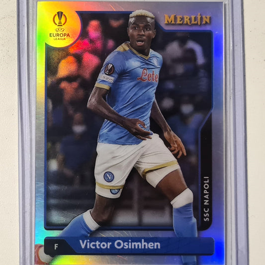 Victor Osimhen 2022 Topps Merlin Europa League refractor #84 Soccer football Napoli excellent/mint sleeved