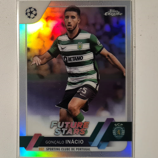 Goncalo Incio 2023 Topps Chrome Champions League future stars refractor #160 Soccer football Sporting Excellent/mint sleeved