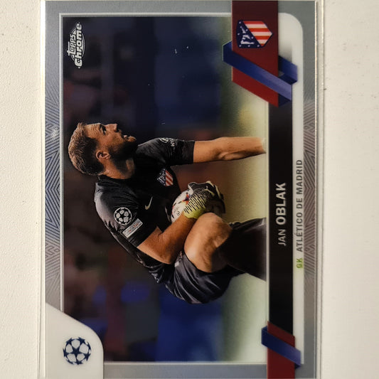 Jan Oblak 2023 Topps Chrome Champions League #107 Soccer football Atletico Madrid Excellent/mint sleeved