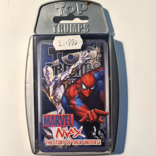 Top Trumps Marvel Max the story of their universe 2007 Winning Moves very good used complete set