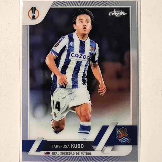 Takefusa Kubo 2023 Topps Chrome Champions League #112 Soccer football Real Sociedad Excellent/mint sleeved