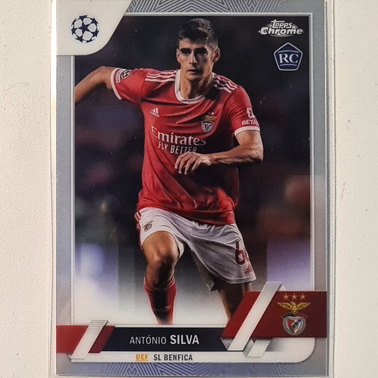 Antonio Silva 2023 Topps Chrome Champions League Rookie RC #86 Soccer football Benfica Excellent/mint sleeved