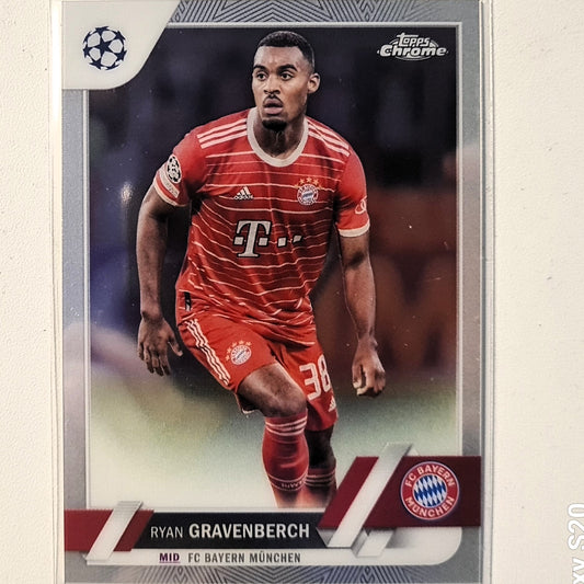 Ryan Gravenberch 2023 Topps Chrome Champions League #120 Soccer football Bayern Munich Excellent/mint sleeved