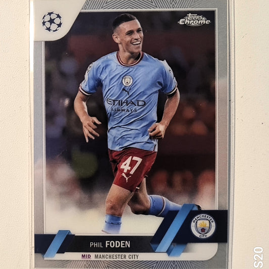 Phil Foden 2023 Topps Champions League #47 Soccer football Manchester city Excellent/mint sleeved