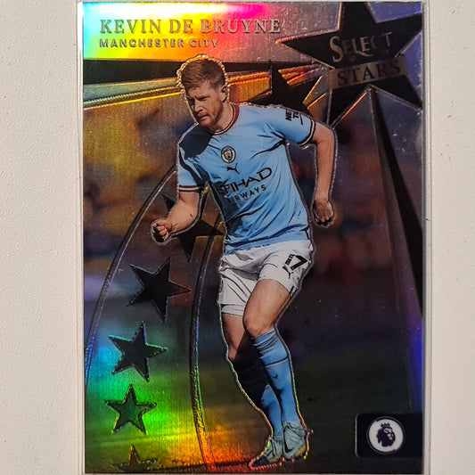 Kevin De Bruyne 2022-23 Panini Select premier league stars prizm holo #3 Soccer football Manchester city Excellent/mint sleeved